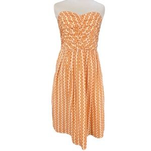 Anthropologie Vanessa Virginia Staples Silk Dress W/ Pockets